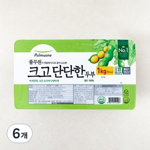 풀무원 크고 단단한 두부, 1kg, 6개