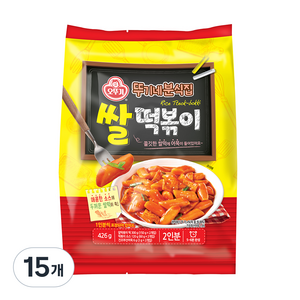 오뚜기 뚜기네분식집 쌀떡볶이, 426g, 15개