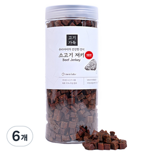 제로랩스 강아지 고기가득 노즈워크 져키, 소고기, 1kg, 6개