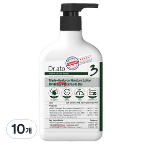 닥터아토 트리플 히알루론 모이스춰 로션, 310ml, 10개