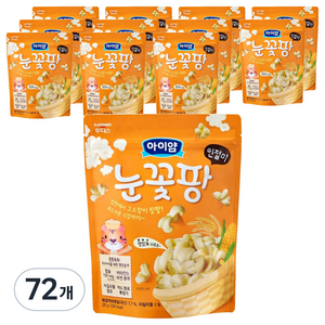아이얌 유아용 일동후디스 아이얌 눈꽃팡, 72개, 25g, 인절미맛