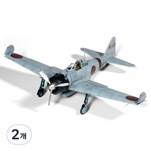 아카데미과학 1 / 48 A6M2b 제로 파이터 21형 미드웨이 해전 80주년 기념 프라모델, 2개