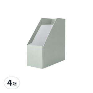 스타 심플한 서류 및 책 정리 꽂이 중, 4개, 연그린