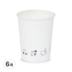 더빈썸 드로잉 종이컵 300ml, 500개입, 6개