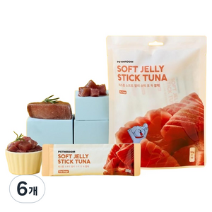 페스룸 소프트 젤리 스틱 포 독, 300g, 6개, 참치