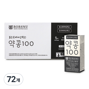 서울대밥스누 포스트바이오틱스 약콩100 두유, 190ml, 72개
