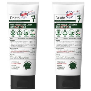 닥터아토 7울트라 레스큐 시카 로션, 160ml, 2개
