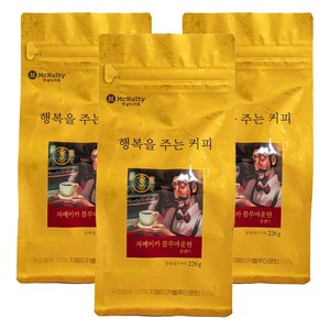맥널티커피 자메이카 블루마운틴 블렌드 분쇄 원두커피 핸드드립, 226g, 3개