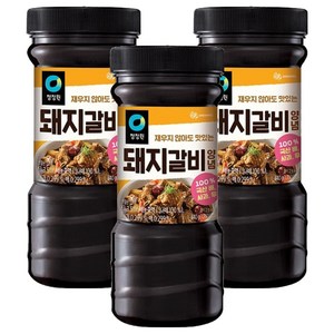 청정원 전통 돼지갈비양념, 840g, 3개