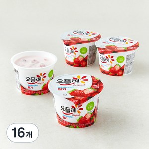 요플레 오리지널 딸기, 180g, 16개