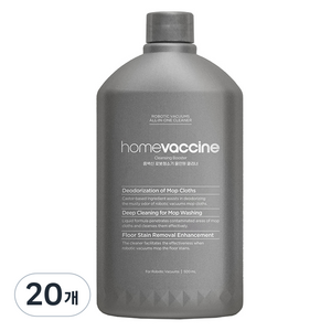 홈백신 로봇청소기 올인원 클리너, 500ml, 20개