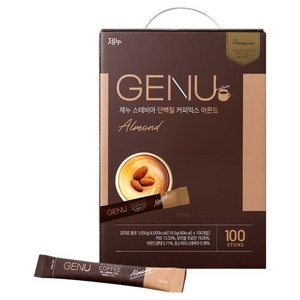 제누 스테비아 단백질 커피믹스 아몬드, 10.5g, 100개입, 1개
