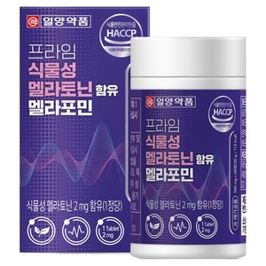 일양약품 프라임 식물성 멜라토닌 함유 멜라포민 30g, 60정, 1개
