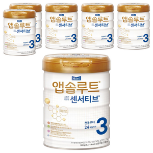 앱솔루트 현명한 엄마의 센서티브 분유 3단계, 900g, 6개