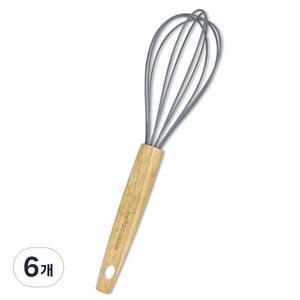 벨라쿠진 실리콘 키친툴 거품기, 혼합색상, 6개
