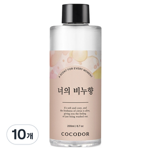 코코도르 디퓨저 리필액, 너의 비누향, 200ml, 10개
