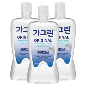 가그린 오리지널 구강청결제, 1.2L, 3개