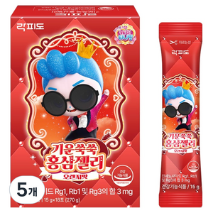 락피도 기운쑥쑥 홍삼젤리 18p, 270g, 5개