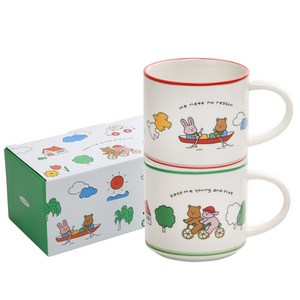 데일리라이크 마이 버디 머그컵 2p 세트 360ml, Greenday, 2개