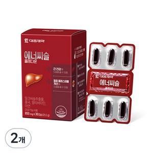 에너씨슬 대웅제약 콜레다운 밀크씨슬 홍국, 30정, 2개