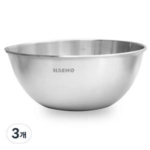 해모 디오투 304 스텐 계량 믹싱볼, 3개, 단품