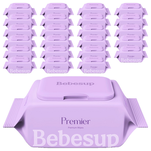 베베숲 유아용 프리미어 물티슈 휴대캡형, 70g, 20매, 24개