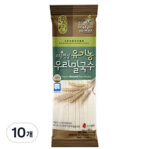 오월햇살 유기농 우리밀국수, 400g, 10개