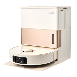 JONR 올인원 롤러형 청소기 열풍건조 고온세척 로봇청소기, 화이트, JONR X9 Pro 골드박스 특가