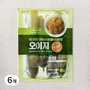 풀무원 찬마루 오이지, 500g, 6개