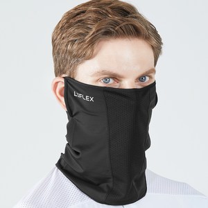 르플렉스 자외선 차단 스포츠 마스크, 블랙, 1개