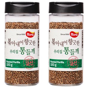 햇님마을 볶아내어 향긋한 우리집 국산 통들깨, 100g, 2개