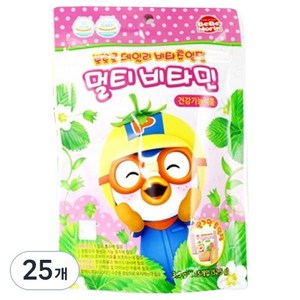 베베모린 뽀로로 데일리 비타츄잉정 멀티비타민 딸기맛, 52.5g, 25개