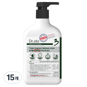 닥터아토 트리플 히알루론 모이스춰 로션, 310ml, 15개