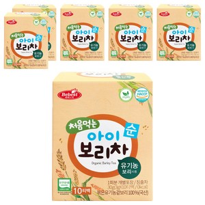 베베스트 처음 먹는 아이 보리차, 30g, 10티백, 6개