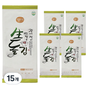 바다소리 장에찍어먹는 생돌김 반절, 5g, 15개