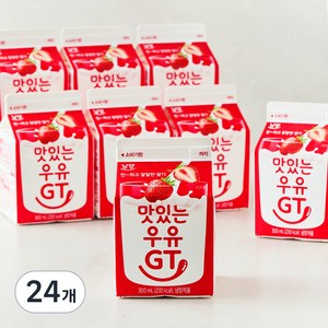 남양유업 맛있는우유GT 딸기, 300ml, 24개