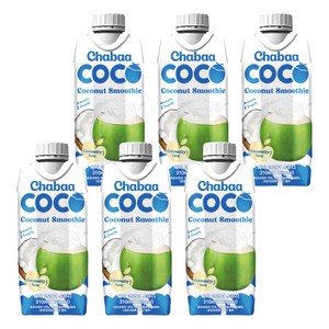 차바 코코넛스무디, 6개, 310ml