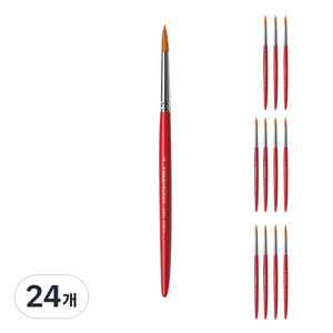 화홍 세필붓 320R, 4호, 24개