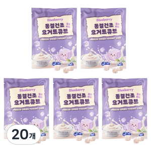 파베글라스 동결건조 요거트 큐브, 블루베리, 10g, 20개