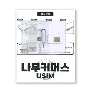 나무커머스 베트남 유심칩, 1개, 3일, 매일 2GB 소진시 저속 무제한