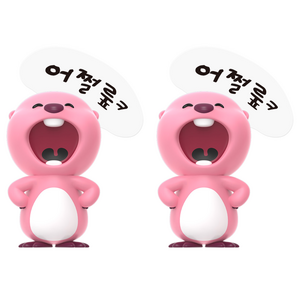 잔망루피 모니터 피규어, 2개