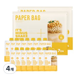 페이퍼백 마이너스 쉐이크 병아리콩 7p, 420g, 4개