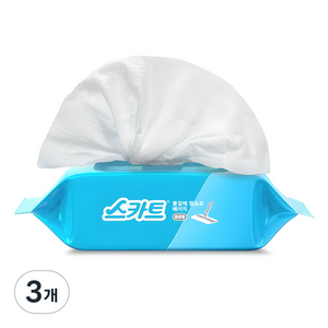 스카트 물걸레 청소포 베이직 표준형 30매, 3개