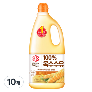 백설 옥수수유, 1.8L, 10개