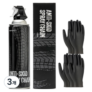 벤딕트 안티스키드 스프레이 체인, 3개, 500ml