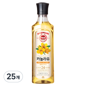 해표 카놀라유, 500ml, 25개