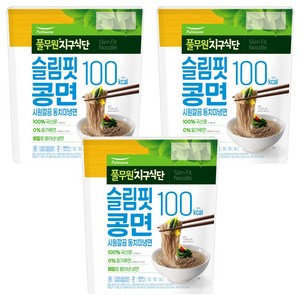 지구식단 100kcal 슬림핏콩면 시원깔끔 동치미냉면, 850g, 3개