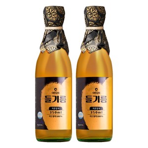 대현상회 저온압착 국산 들기름, 350ml, 2개