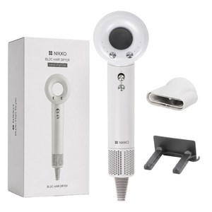 니코 가정 전문가용 고출력 항공모터 BLDC 헤어 드라이기 1500W, 화이트, NKHD-PW3200