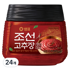 샘표 조선 고추장, 500g, 24개